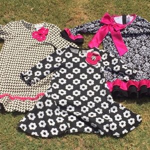 (3)DRESS black and white bundle S 5  2 never worn